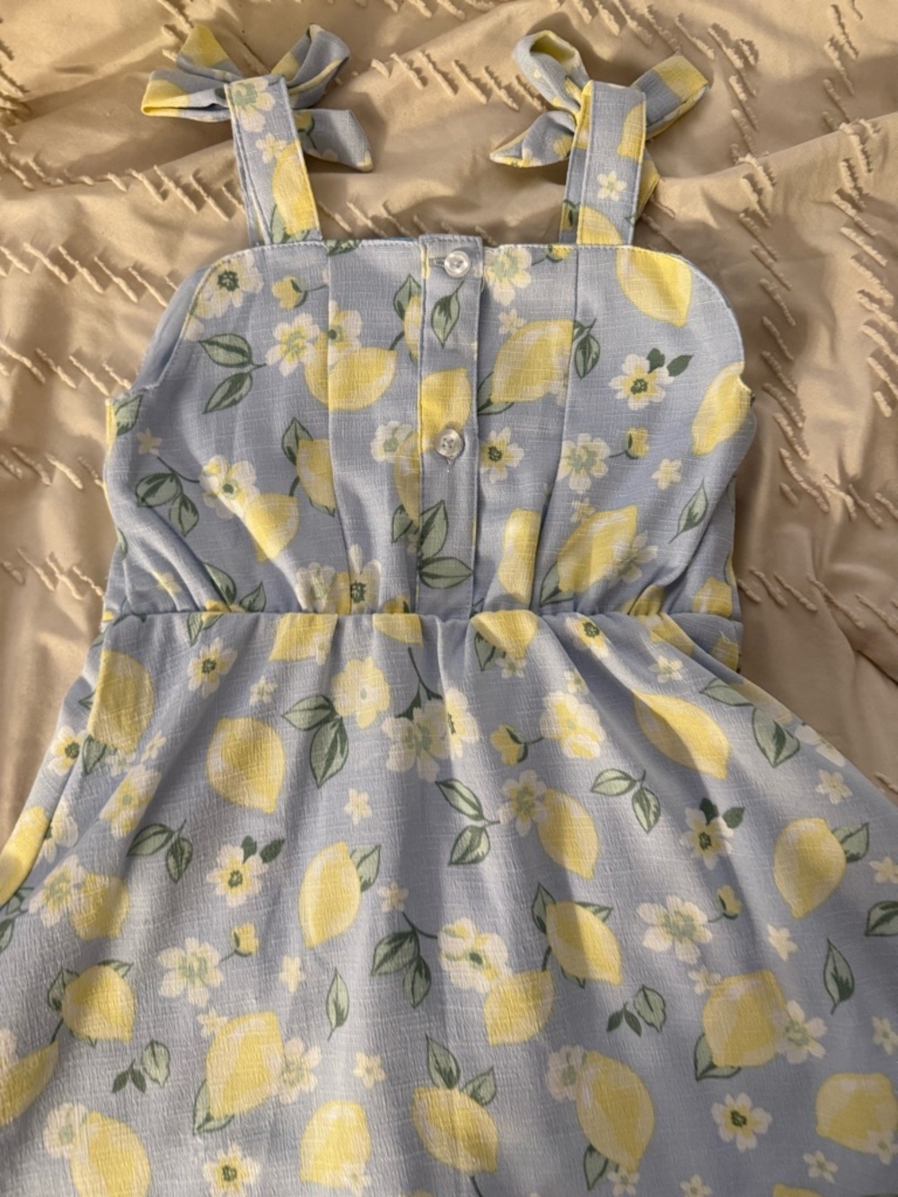 Girls Draper James Lemon and Floral Dress - Picture 8 of 8